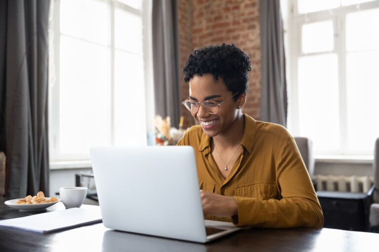 Woman happy with Benefex ESG proposition